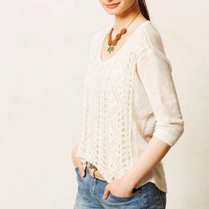 010 Anthropologie Moth Senna Crochet Sweater